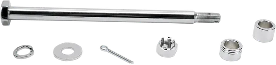 Drag Specialties Chrome Rear Wheel Axle Kit