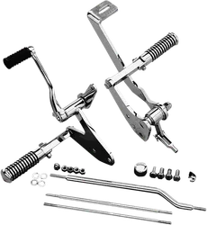 DS Chrome Steel Complete Forward Control Kit w Pegs
