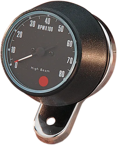 DS Black Face Chrome Bracket Mechanical Tachometer