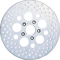 DS 11.5 Rear Brake Rotor Disc Drilled Polished Stainless Steel