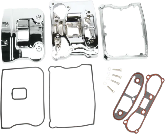 DS Chrome Aluminum Rocker Box Cover Kit