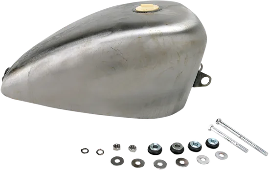 DS Raw Steel King Gas Fuel Petrol Tank 2.9G Single Cap