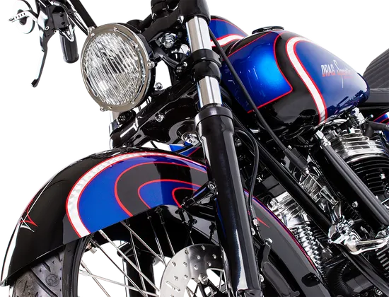 DS Raw Steel Fat Bob Gas Fuel Petrol Tank 3.5G Twist Cap