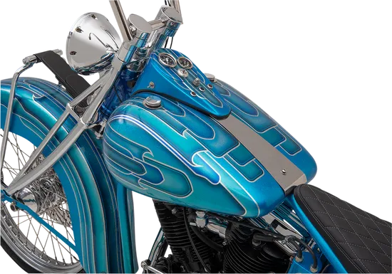 DS Raw Steel Fat Bob Gas Fuel Petrol Tank 5G Screw Cap