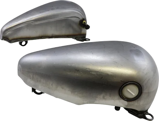 DS Raw Steel Flatside Fat Bob Gas Petrol Fuel Tank 3.5G