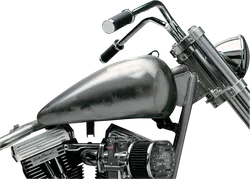 DS Raw Steel Flatside Fat Bob Gas Petrol Fuel Tank 3.5G