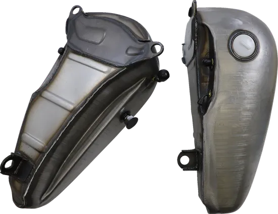 DS Raw Steel Flatside Fat Bob Gas Petrol Fuel Tank 5G