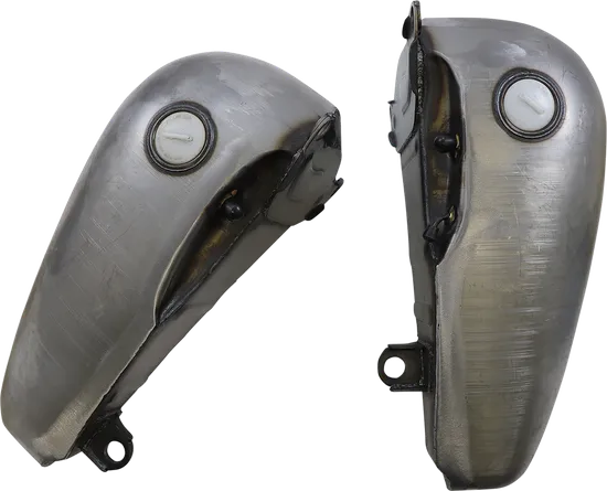 DS Raw Steel Flatside Fat Bob Gas Petrol Fuel Tank 5G