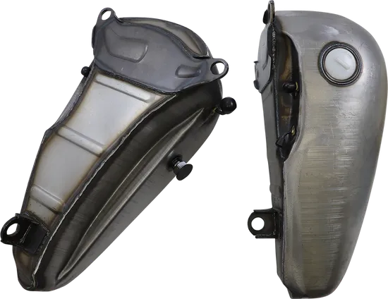 DS Raw Steel Flatside Fat Bob Gas Petrol Fuel Tank 5G