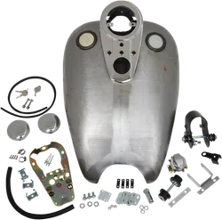 DS Raw Steel Smooth 2in Extended Gas Petrol Fuel Tank