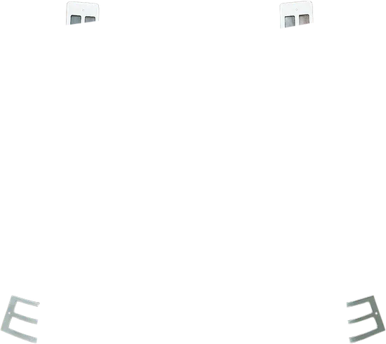 Parts Unlimited Chrome Rear Saddlebag Light Grille Set