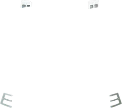 Parts Unlimited Chrome Rear Saddlebag Light Grille Set