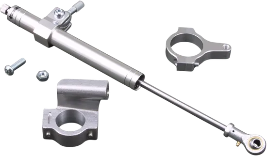 DS Satin Chrome Steering Damper Stabilzer Dampener Kit