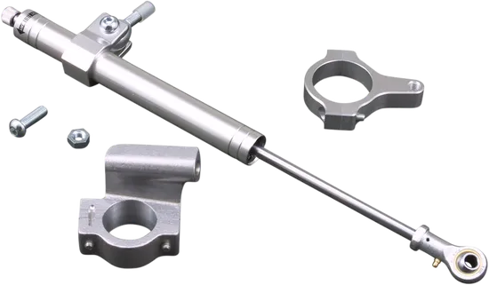 DS Satin Chrome Steering Damper Stabilzer Dampener Kit