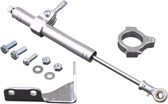 DS Satin Chrome Steering Damper Stabilzer Dampener Kit
