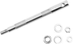 Drag Specialties Chrome Front Wheel Axle Kit