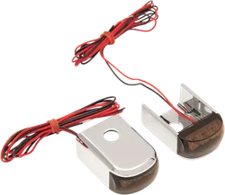Alloy Art Chrome Fender Strut Smoke LED Marker Lights