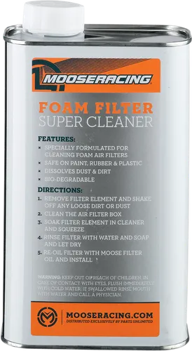 Moose Racing Foam Air Filter Super Cleaner 1 QT Can