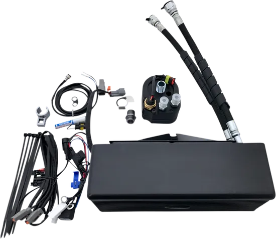 UC Under Regulator Mount Engine Oil Cooler Kit Flat Black