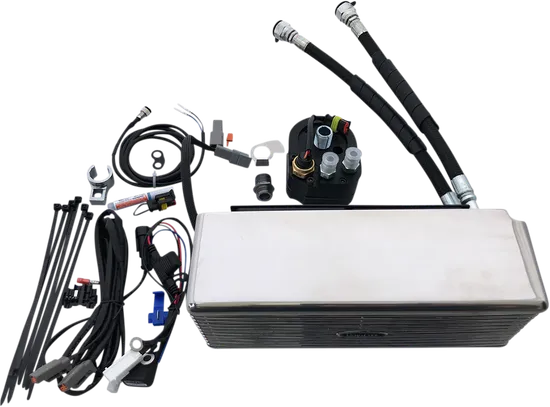 UC Under Regulator Mount Engine Oil Cooler Kit Chrome