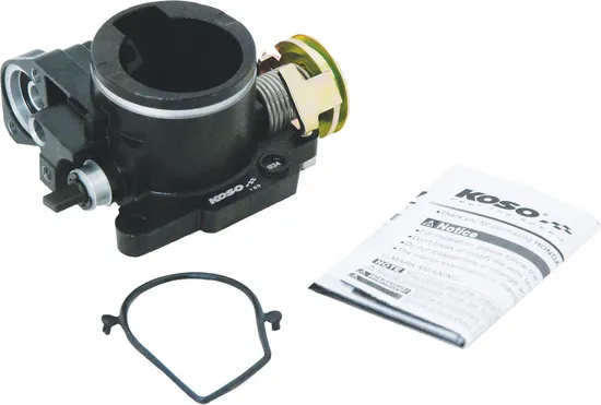 Koso Single Bore 34mm Throttle Body w Gaskets