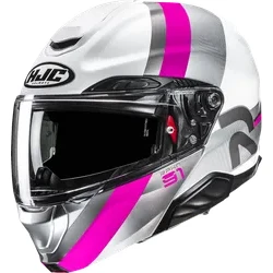 HJC Adult Unisex RPHA 91 Fensh Modular Helmet Modular XS Silver White Pink