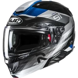 HJC Adult Unisex RPHA 91 Madal Modular Helmet Modular XS Black Blue White