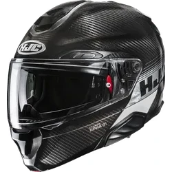 HJC Adult Unisex RPHA 91 Carbon Elig Modular Helmet Modular M Black White