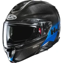 HJC Adult Unisex RPHA 91 Carbon Elig Modular Helmet Modular 2XL Black Blue