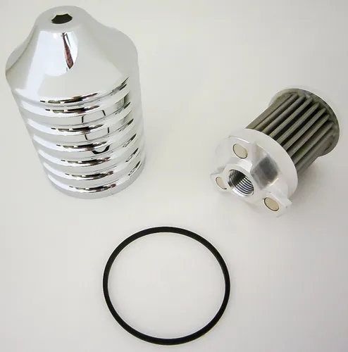 Harddrive Chrome Billet Reusable Oil Filters