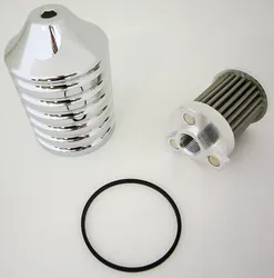 Harddrive Chrome Billet Reusable Oil Filters