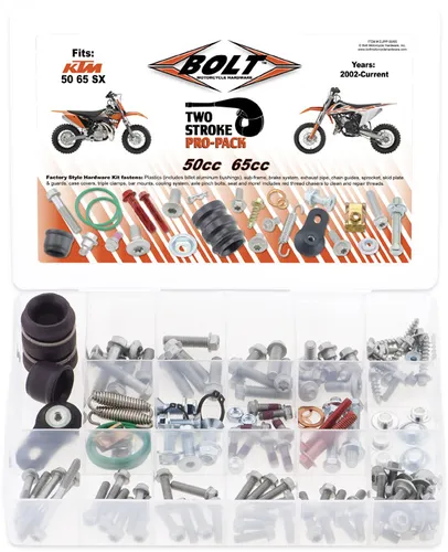 Bolt KTM 50 65cc Pro Pack Hardware Kit