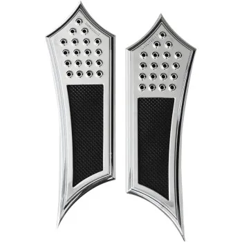 Accutronix Chrome w Rubber Knurled Front Floorboard