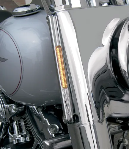 Alloy Art Chrome Front Turn Signal Lights w Clear Lens LED