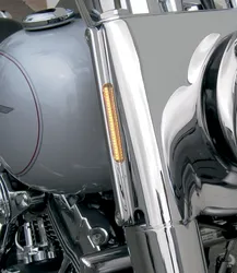 Alloy Art Chrome Front Turn Signal Lights w Clear Lens LED