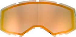 Fly Racing Orange Gray Mirror Adult Goggle Dual Lens w/o Vents