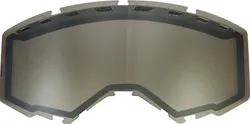 Fly Racing Gray Silver Mirror Adult Goggle Dual Lens w/Vents