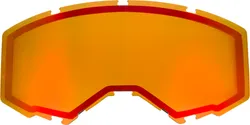 Fly Racing Red Amber Mirror Adult Goggle Dual Lens w/o Vents