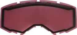 Fly Racing Pink Silver Mirror Adult Goggle Dual Lens w/Vents