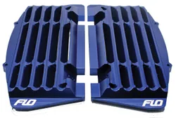 Flo High Flow Radiator Braces Guards Bue Pair