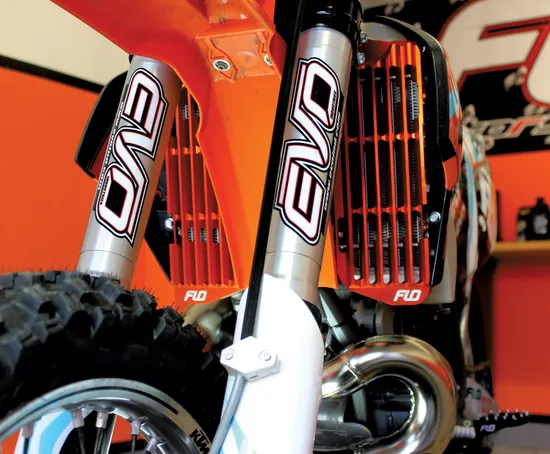 Flo High Flow Radiator Braces Guards Orange Pair