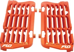 Flo High Flow Radiator Braces Guards Orange Pair