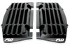 Flo High Flow Radiator Braces Guards Black Pair