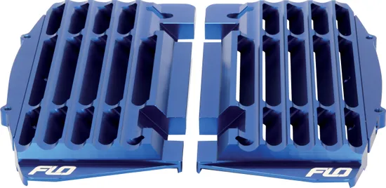 Flo High Flow Radiator Braces Guards Bue Pair