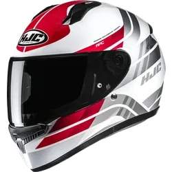 HJC Adult Youth Unisex C10 Hiper Helmet Full Face XS Gray Red White