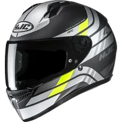HJC Adult Youth Unisex C10 Hiper Helmet Full Face S Gray Black Yellow