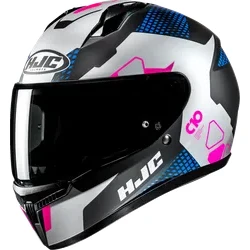 HJC Adult Youth Unisex C10 Aspa Helmet Full Face M Pink White Blue
