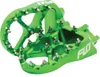 Flo Pro Series Footpegs Driver Foot Pegs Pair Green