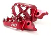 Flo Pro Series Footpegs Driver Foot Pegs Pair Red