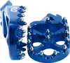 Flo Pro Series Footpegs Driver Foot Pegs Pair Blue
